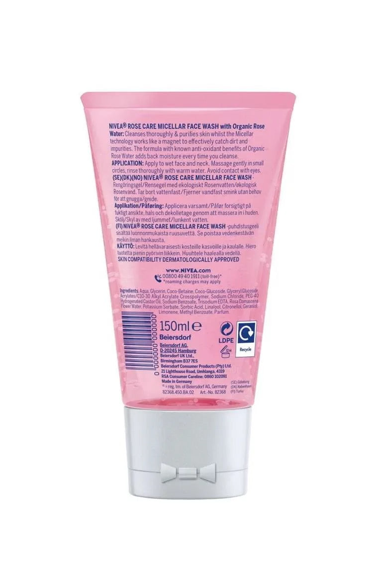 Nivea Agua de Rosas Gel Face Wash