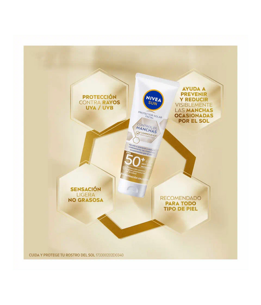 Nivea Sun Protector Solar Facial Control de Manchas SPF 50+ Alta Protección