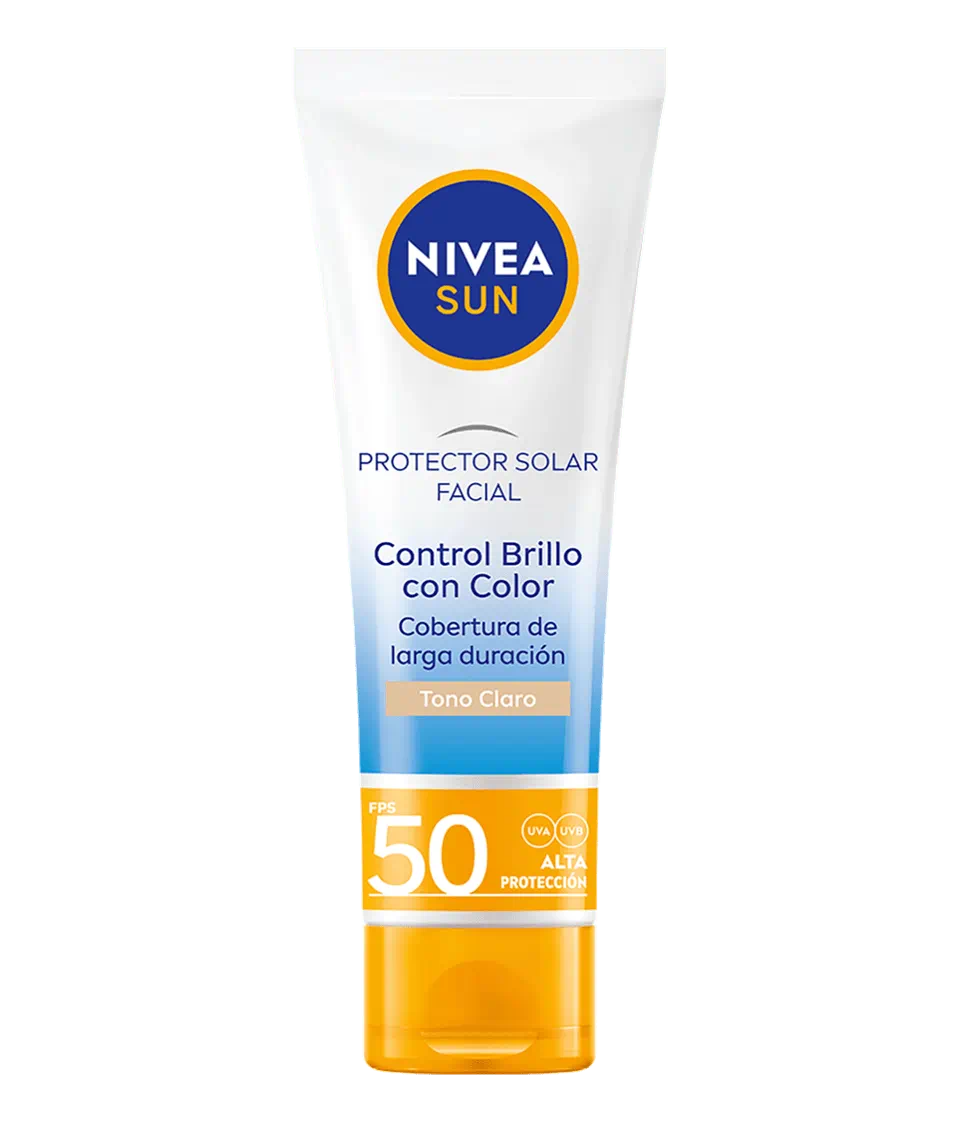 Nivea Protector Solar Control de Brillo 50ml SPF 50 Tono Claro