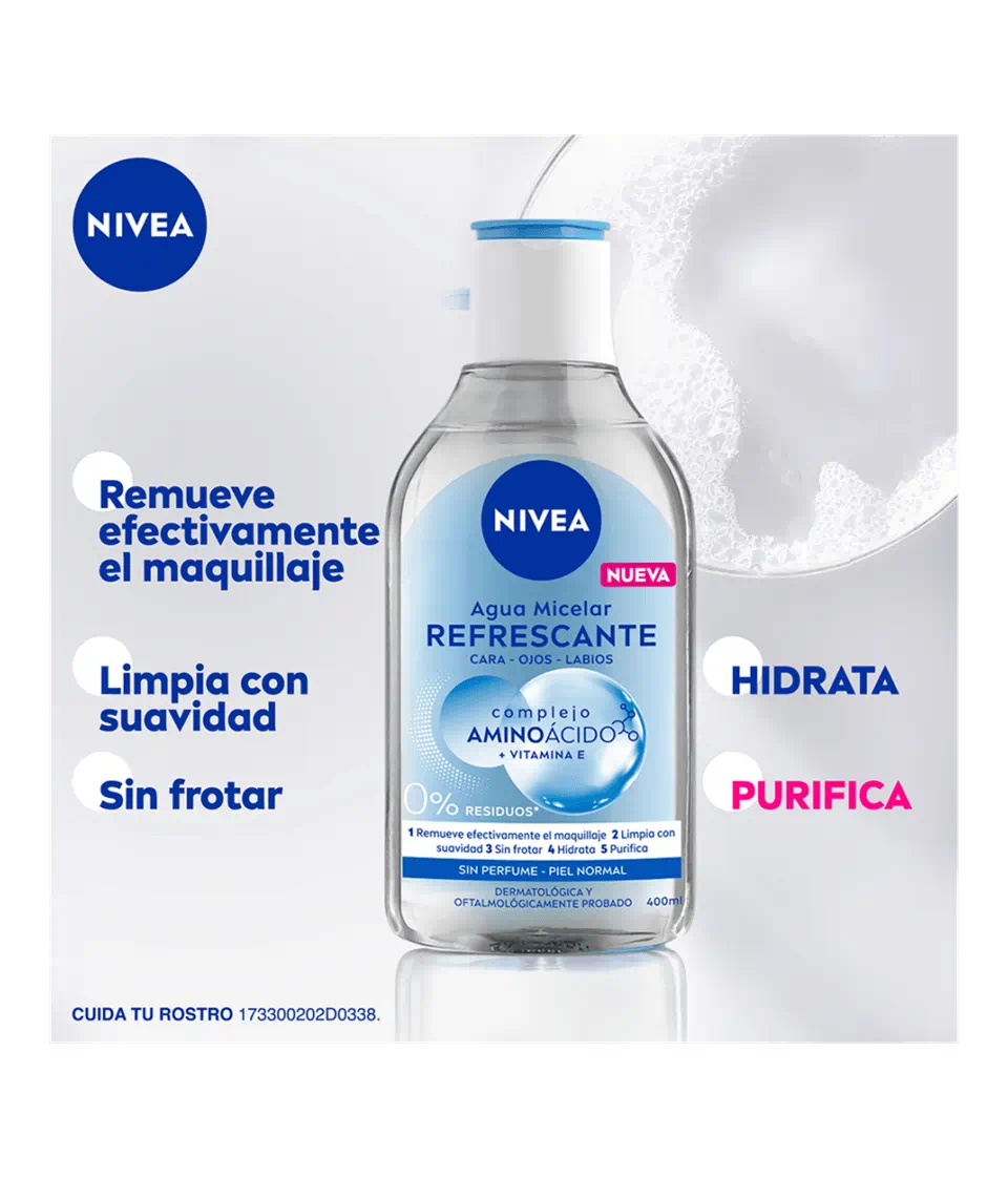 Agua Micelar con Amino Ácido -400ml