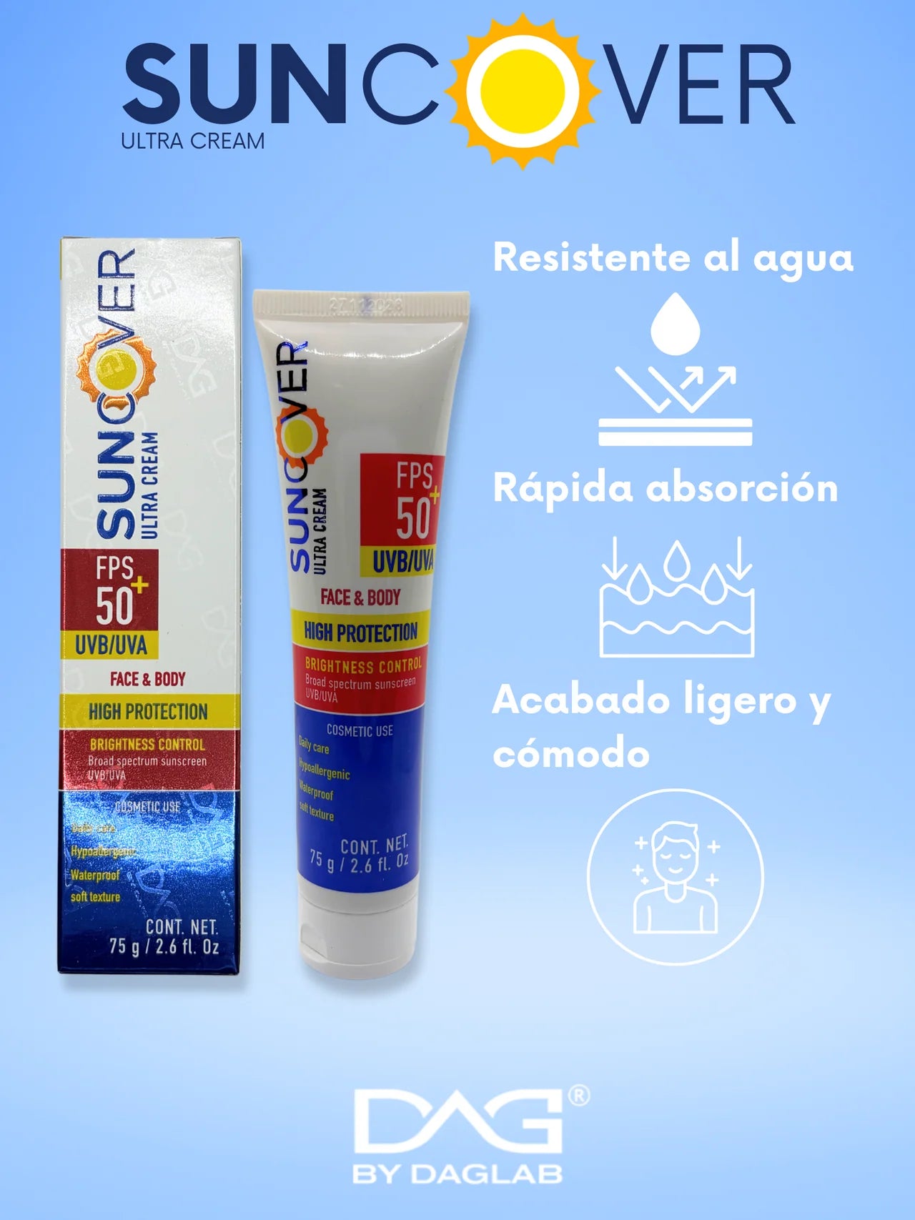 DAG Suncover Face + Body SPF 50