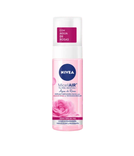 Nivea Agua de Rosas Face Wash 150ml - Foam Hydrating Facial Cleanser Daily Soothing