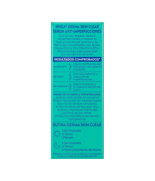Nivea Mexico Derma Skin Clear Rebalance & Clear Serum -30ml