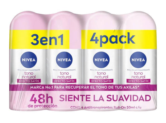 Nivea Tono Natural Aclarador Value Pack -4pck