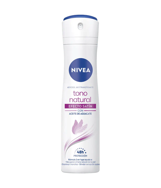 Nivea Tono Natural Aclarador Efecto Satin SPRAY 150ml