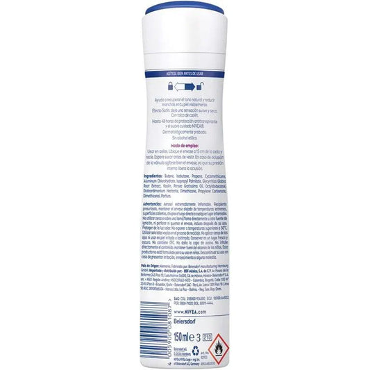 Nivea Tono Natural Aclarador Efecto Satin SPRAY 150ml