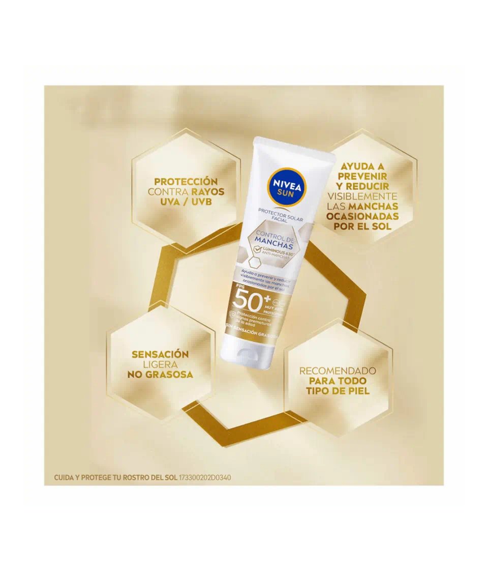 Nivea Sun Protector Solar Facial Control de Manchas SPF 50+ Alta Protección