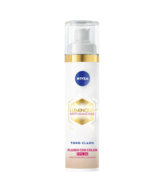 Nivea Luminous 630º Anti-Manchas Fluido con Color SPF 30 Tono Claro