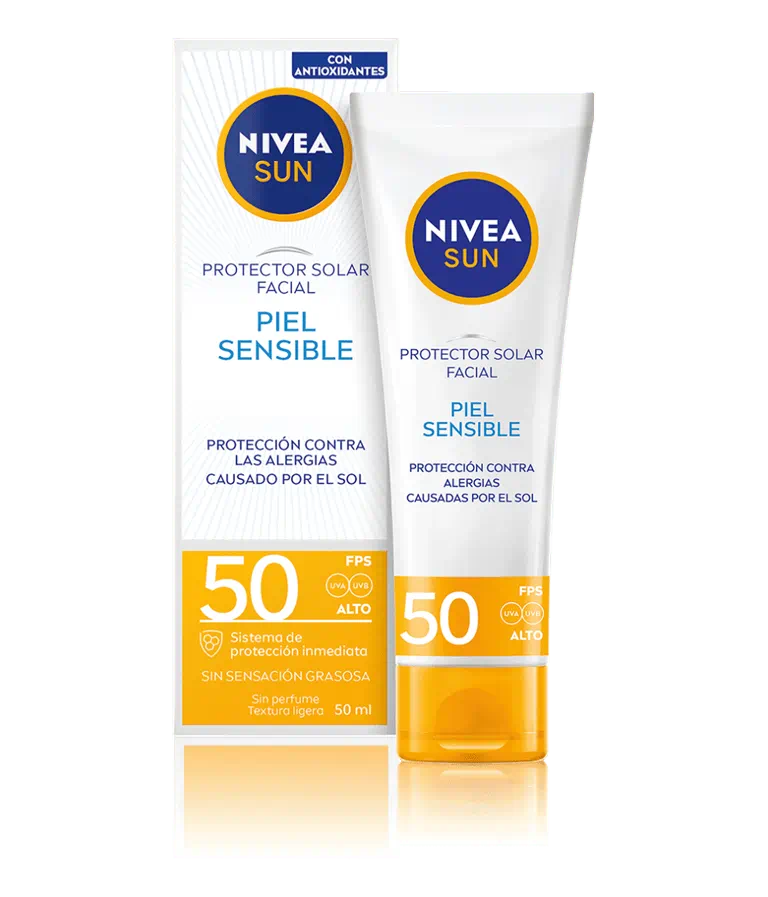 Nivea Protector Solar Sensible Protector Solar Facial SPF 50 Sin Sensación Grasosa