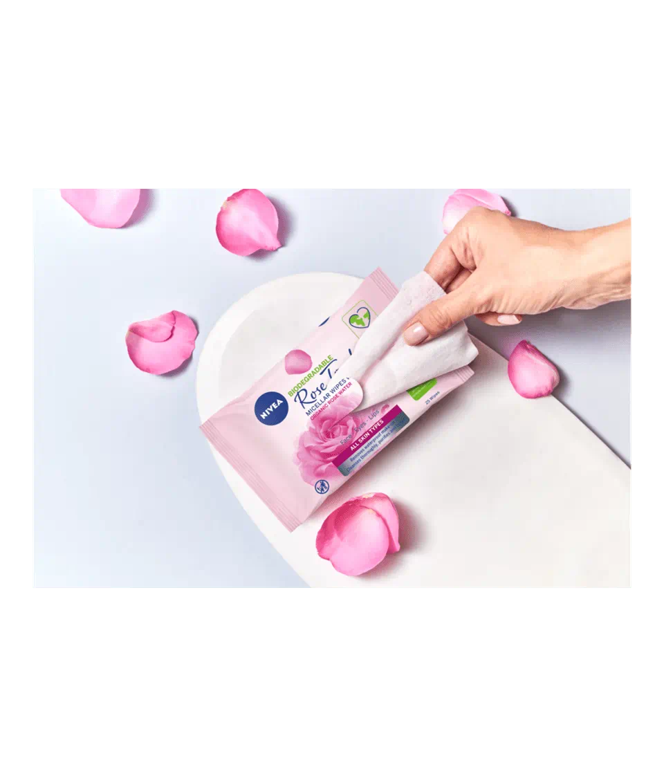 Toallas desmaquilladoras Agua de Rosas 25pc
