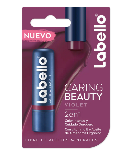 Labello Labial con Aciete de Almendras y Vitamina E- Violet/Mora