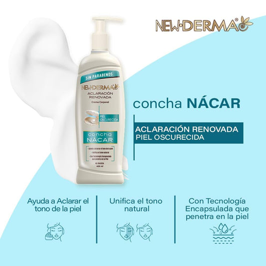 New Derma Renovación de Tono con Concha Nacar 400ml